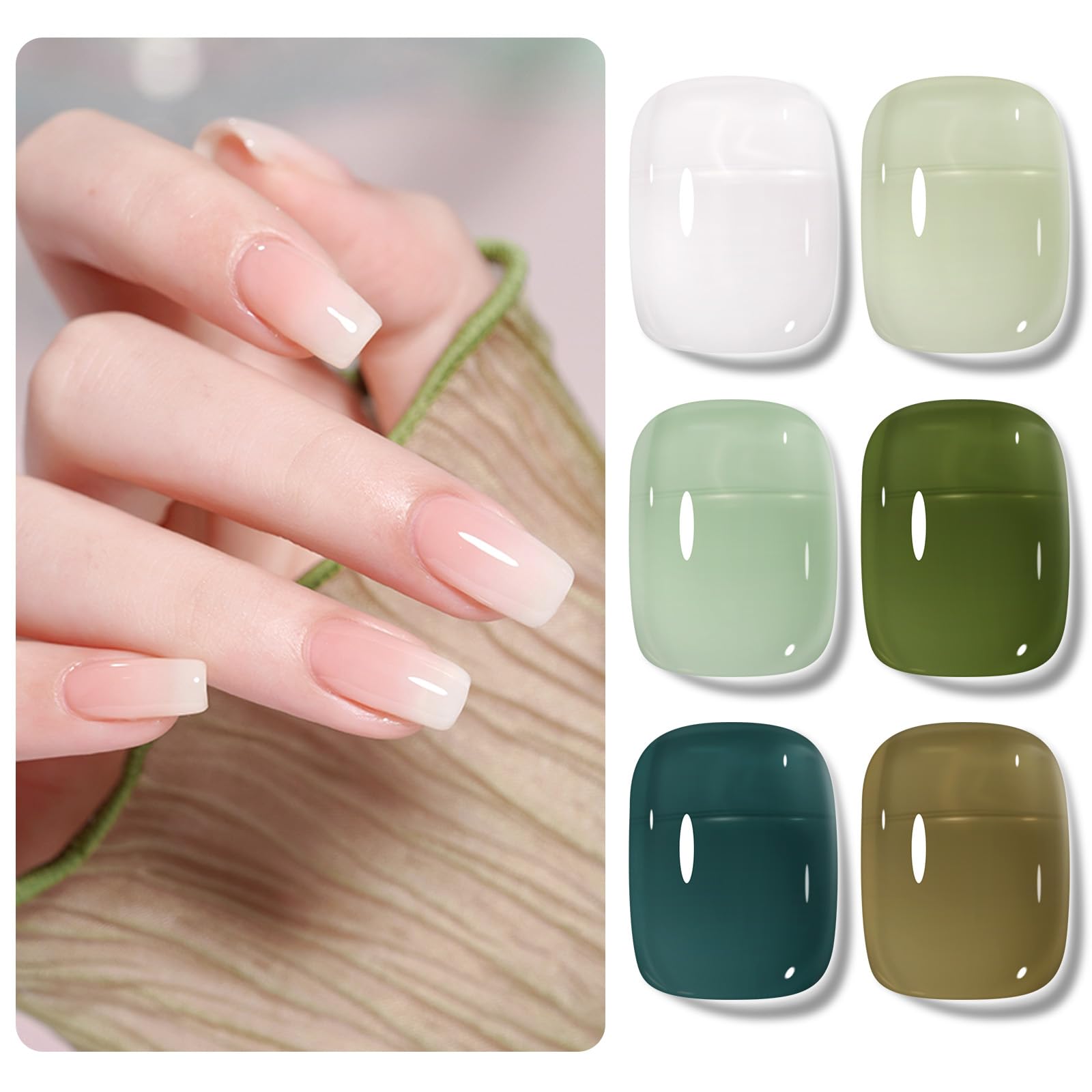  Vernis à ongles semi permanent Shining She Vert Soin maison kit DIY manucure